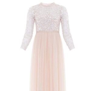 Needle & Thread Sequin Long Sleeve Tempest Bodice Ballerina Dress Size 4